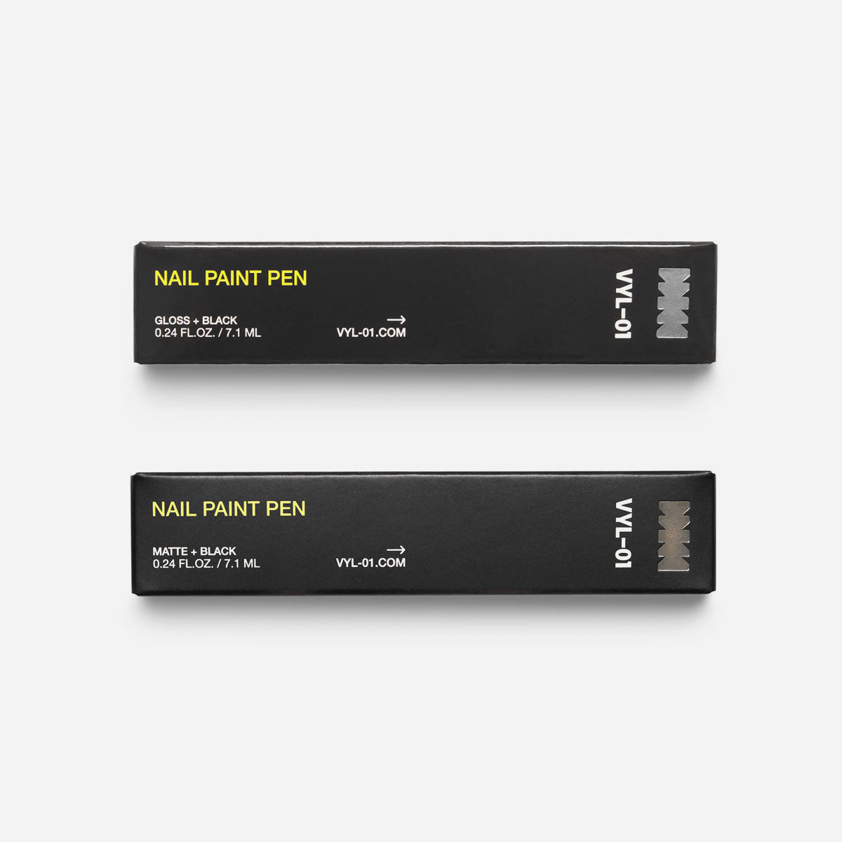Nail Paint Pen – Gloss + Matte Black